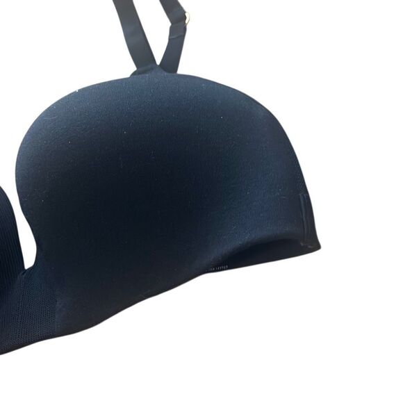 Black Wireless T-Shirt Bra Everyday Comfort Adjustable Straps‎ - Picture 2 of 8